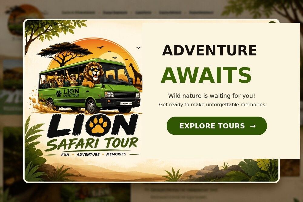 Lion Safari Tour — adventure awaits